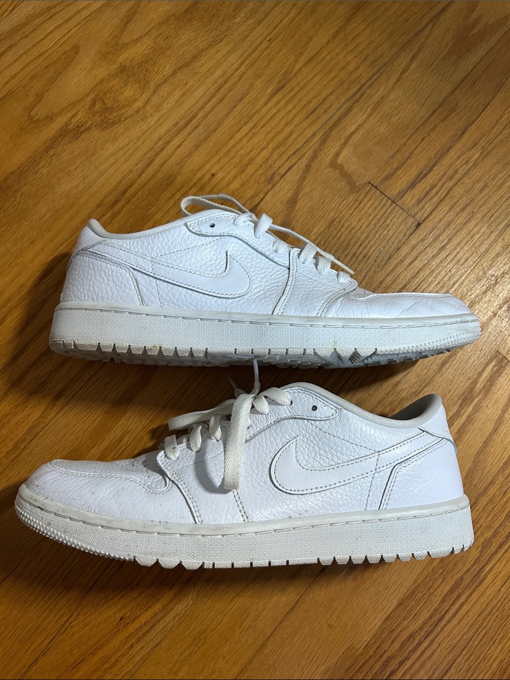 Nike Air Jordan GOLF Men’s White Low-Top Leather Sneakers